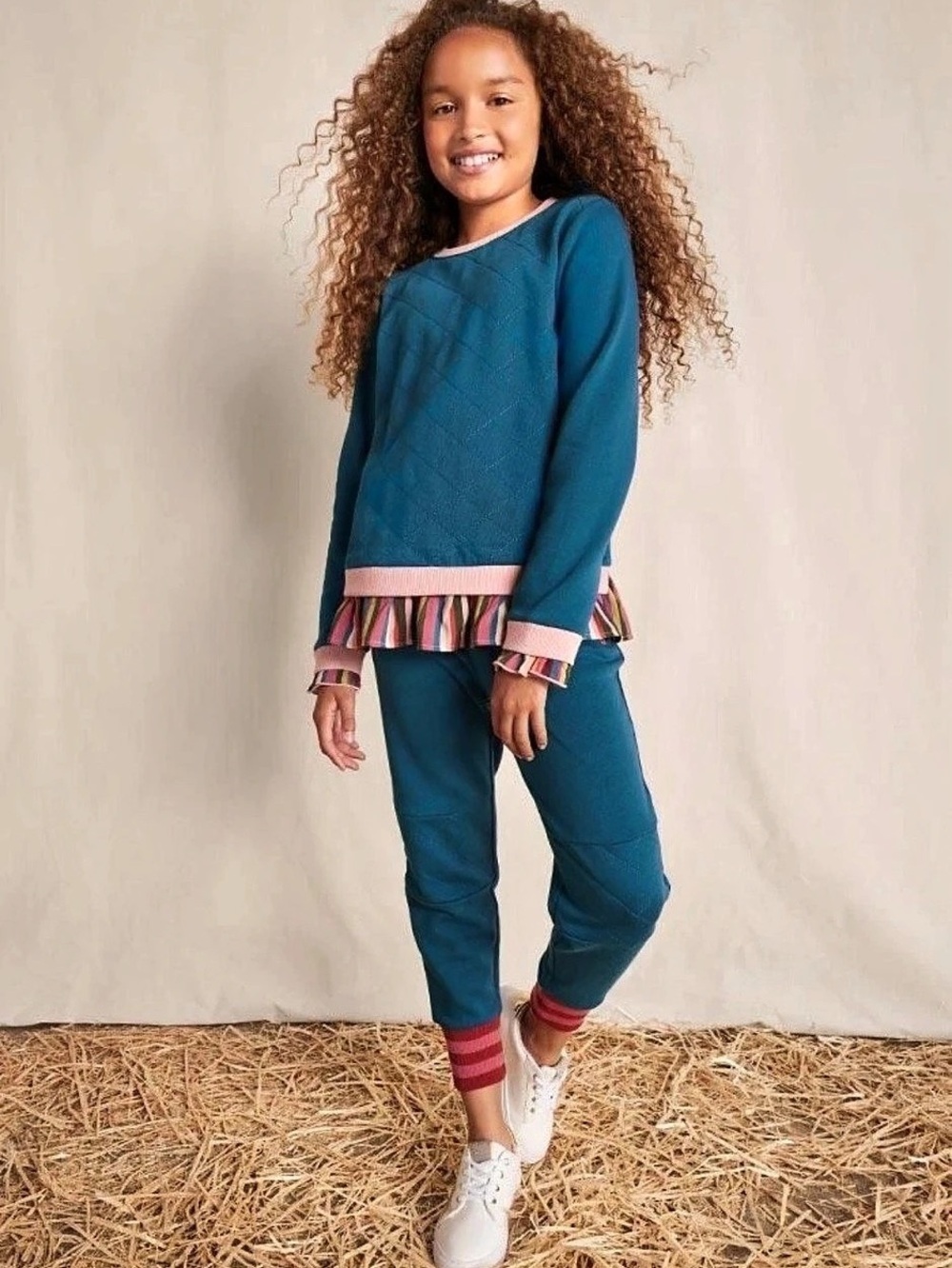Matilda Jane Girls Heart to Heart Adventure Awaits Quilted Jogger Pants in size